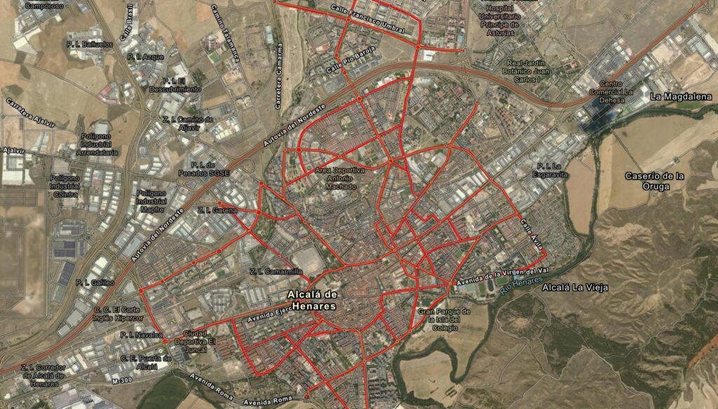 Mapa ciclocarriles