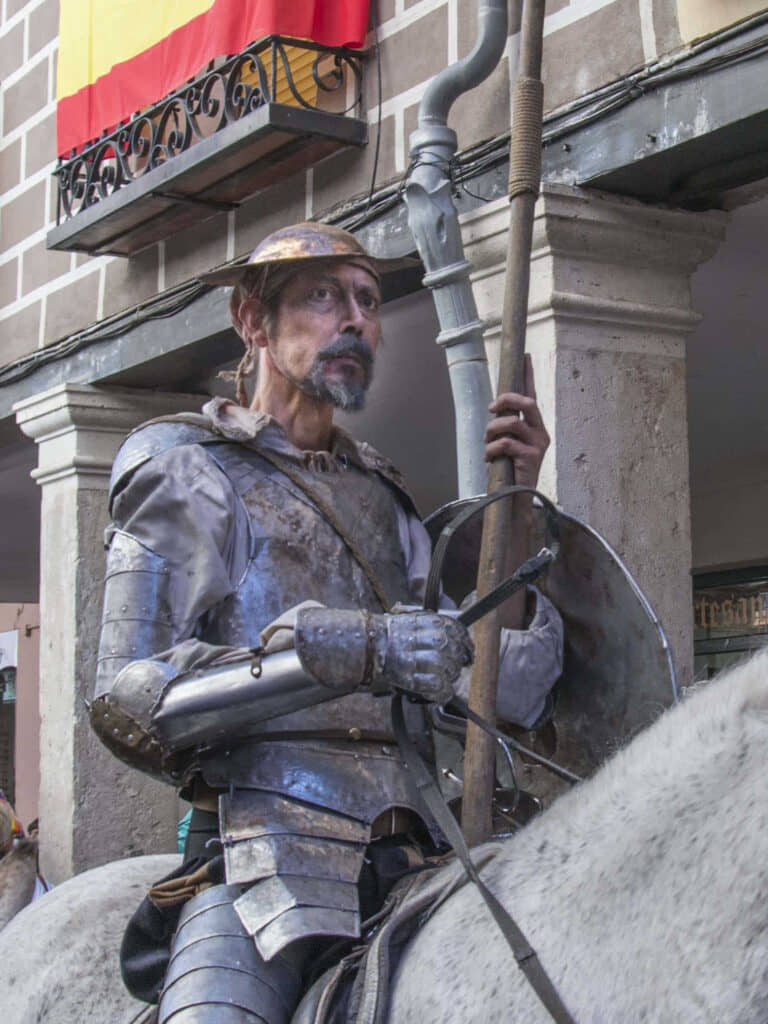 Quijote en el mercado cervantino