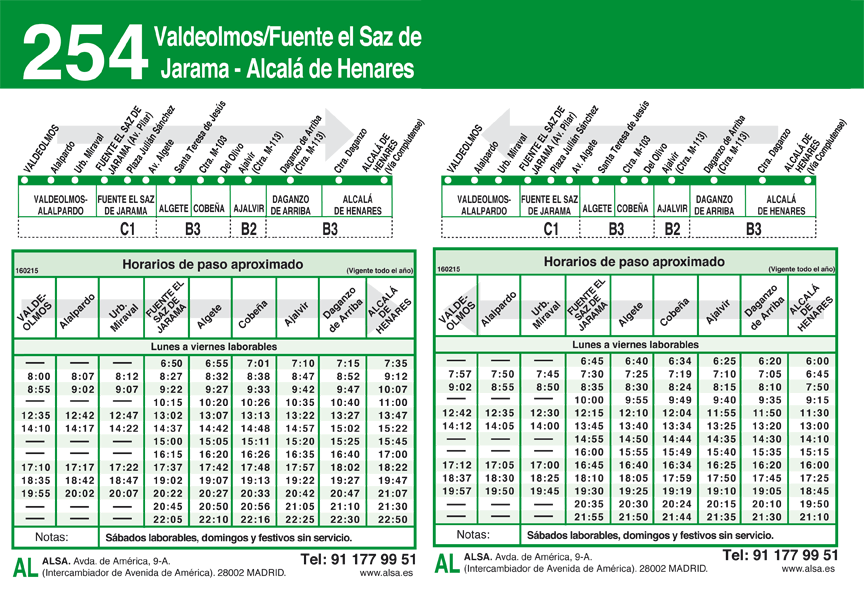 linea 254